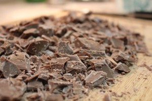 Chocolate shavings