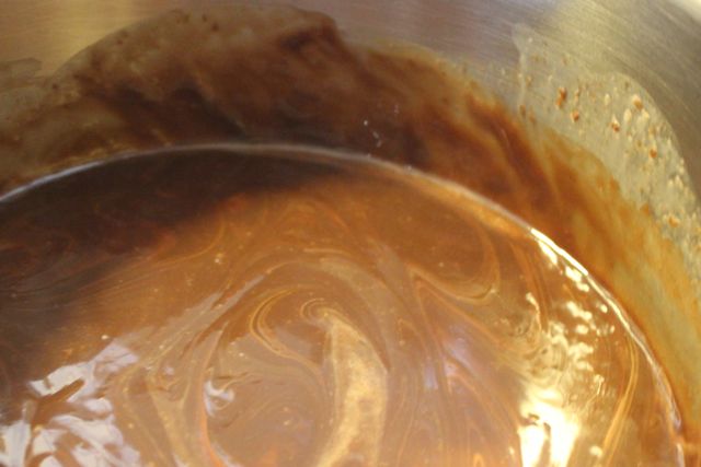 Melted chocolate